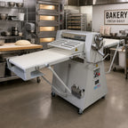 Thumbnail image #2 for DoughXpress BakeryXpress DXP-FRS01 Floor Model Reversible Dough Sheeter, 17-Inch x 79-Inch Conveyor, 220V