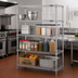 Thumbnail image #2 for Eagle Group 4-Tier Starter Wire Shelving Unit with Patented QuadTruss Design, 42 x 21 x 74 Inches, Stainless Steel Finish