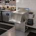 Thumbnail image #2 for BK Resources 18 Inch x 18 Inch Underbar Mixing Station with Drainboard and Add-On Blender Shelf