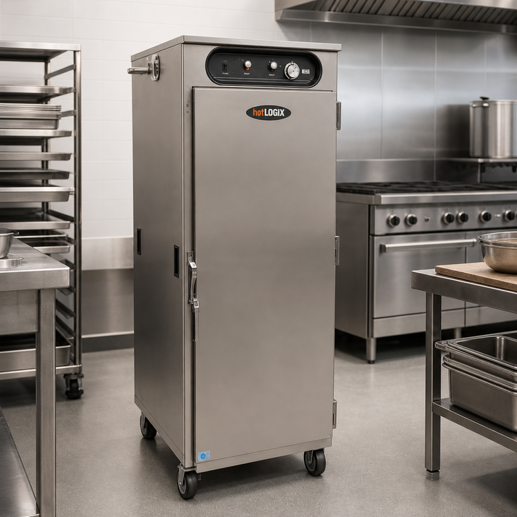 Product image #2 for hotLOGIX HL5-14 1-Compartment 3/4 Height Insulated Heated Holding Cabinet with Solid Door, 28 Pan Capacity