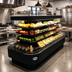Thumbnail image #2 for Howard-McCray 42 Series Island Open-Air Merchandiser, 84 Inch W x 42 Inch D x 60 Inch H, Black, 3 Adjustable Shelves, LED Lighting