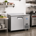 Thumbnail image #2 for Atosa 44-Inch One-Section Worktop Refrigerator with 4-Inch Backsplash and Solid Door