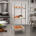 Thumbnail image #4 for American Metalcraft SRT3 Three-Tier Stainless Steel Buffet Riser, 25-1/2-Inch High