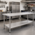 Thumbnail image #2 for Spec-Master Stainless Steel Work Table with Adjustable Undershelf, 120 x 24 Inches