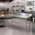 Thumbnail image #2 for Advance Tabco Stainless Steel Work Table with 5-Inch Backsplash, 144 x 30 Inches
