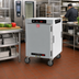 Thumbnail image #3 for Metro HotBlox Wide 8-Pan Half-Height Mobile Insulated Holding Cabinet with Digital Touchscreen and Solid Door