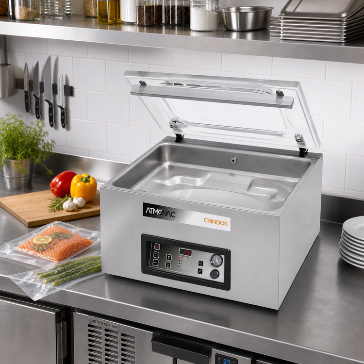 Product image #2 for ATMOVAC Chinook20 Electric Countertop Single Chamber Vacuum Packaging Machine, 20-Inch Seal Bar