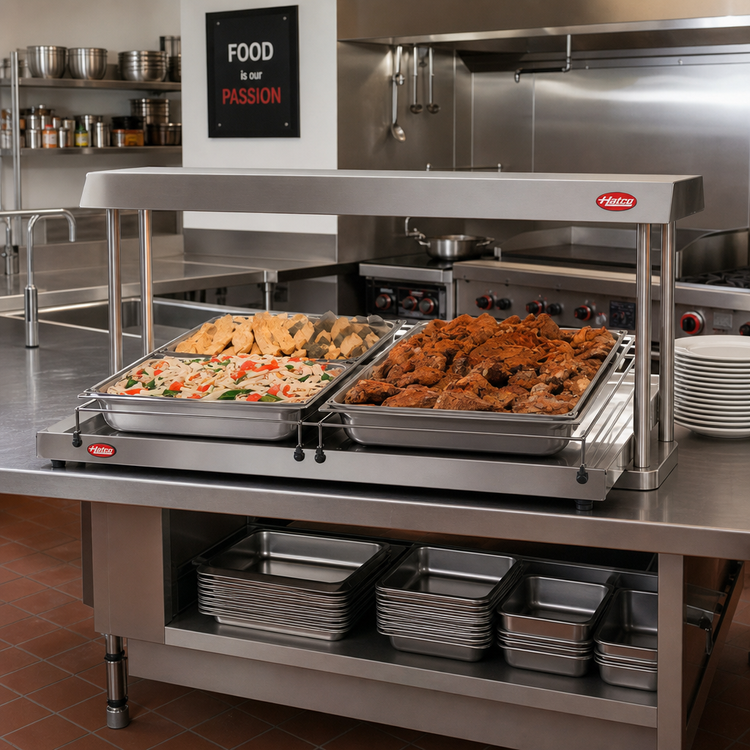 Product image #2 for Hatco Glo-Ray Free-Standing Heated Shelf, 48-Inch Wide x 23-1/2-Inch Deep, Stainless Steel Top, Aluminum Base
