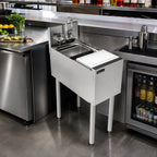 Thumbnail image #3 for Perlick Corporation Top Shelf TSF12PS-SB 12-Inch Single-Compartment Stainless Steel Underbar Prep Sink with Removable Cutting Board