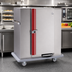 Thumbnail image #2 for Classic Carter Single-Door Mobile Heated Banquet Cabinet for 180 Covered Plates, Stainless Steel