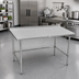Thumbnail image #2 for John Boos Stallion 72-Inch x 30-Inch Stainless Steel Work Table with 1-1/2-Inch Rear Up-Turn and Safety Edge Front