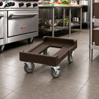 Thumbnail image #3 for Cambro Camdolly® CD160131 Open Frame Food Carrier Dolly, 300 lb Capacity, Dark Brown