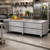 Thumbnail image #2 for Turbo Air PRO Series 84-Inch Two-Section Freezer Chef Base with 4 Drawers