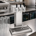 Thumbnail image #2 for Perlick Corporation 3780-3B Air-Cooled Tee Draft Beer Tower, 3 Faucets, Stainless Steel