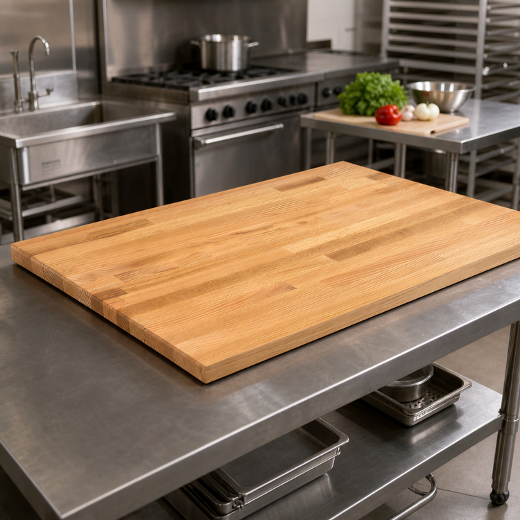 Product image #2 for John Boos Appalachian Red Oak Blended Edge Grain Kitchen Countertop, 60 x 25 x 1-1/2 Inch
