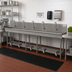 Thumbnail image #2 for Advance Tabco 5-Station Toe-Push Floor-Mounted Hand Wash Sink with Gooseneck Spouts, 100-Inch Stainless Steel