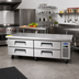 Thumbnail image #2 for Atosa 72 1/2-Inch Refrigerated Chef Base with Extended Top and 4 Drawers