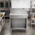 Thumbnail image #2 for Spec-Bar 48-Inch Open Base Stainless Steel Workboard Cabinet with 8-Inch Backsplash