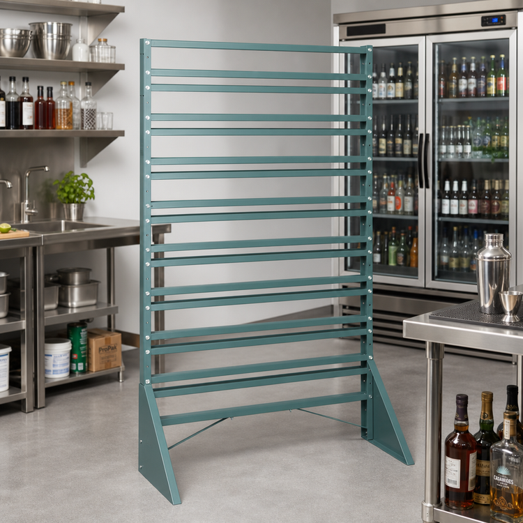 Product image #2 for Quantum QRU-16S Single-Sided 16-Rail Rack for Back Bar Coolers