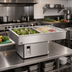 Thumbnail image #2 for Atlas Metal Slim-Line 2-Pan Self-Contained Refrigerated Drop-In Cold Well, 9-3/4-Inch Deep