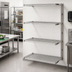Thumbnail image #2 for Eagle Group 4-Tier Add-On Wire Shelving Unit with QuadTruss Shelves, 42 x 18 x 63 Inches, Stainless Steel Finish