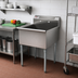 Thumbnail image #2 for Eagle Group One-Compartment Utility Sink, 37-3/8 in. W x 25 in. D, 16-Gauge 430 Stainless Steel, Galvanized Legs
