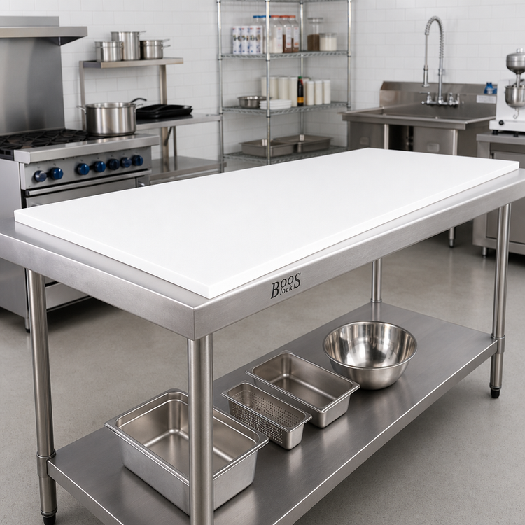 Product image #2 for John Boos Reversible Poly Replacement Work Table Top, 96 x 24 x 3/4 Inch, for TC, M & GMT Tables