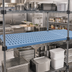 Thumbnail image #2 for QuadPlus Louvered Blue Polymer Shelf Mat with MICROGARD Antimicrobial Protection, 72 Inch x 24 Inch