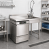 Thumbnail image #2 for Undercounter Soiled Dishtable with Left-Side Dishwasher and Right-Side Sink, 48 x 27-1/2 Inch