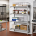 Thumbnail image #3 for Cambro Camshelving Premium 4-Shelf Vented and Solid Add-On Polymer Shelving Unit, 18 x 60 x 84 Inches, Speckled Gray
