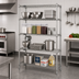 Thumbnail image #2 for Quantum 60-Inch W x 18-Inch D x 74-Inch H Wire Shelving Starter Kit, 4 Shelves, 304 Stainless Steel