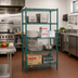 Thumbnail image #2 for Eagle Group Valu-Gard 4-Tier Wire Starter Shelving Unit, 36 x 18 x 74 Inches, Green Epoxy