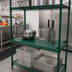 Thumbnail image #2 for Eagle Group Quik-Set Solid Shelf with Louvered Top, 36 x 24 Inches, 16 Gauge Galvanized Steel, Green Epoxy Finish