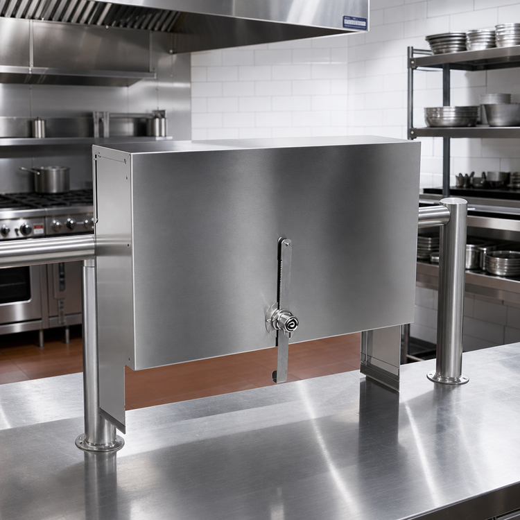 Product image #2 for CHOICE 43-Inch Single Speed Rail Locking Cover, Stainless Steel
