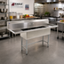 Thumbnail image #2 for Eagle Group BlendPort® BPFC Series Freestanding 2-Compartment Stainless Steel Sink with Right-Hand Drainboard, 24 x 24 Bowls