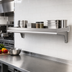 Thumbnail image #2 for Eagle Snap-n-Slide Wall-Mounted Shelf, 60 Inch x 15 Inch, V Marine Front Edge, 14/316 Stainless Steel
