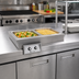 Thumbnail image #2 for Randell Custom & Serving 9560-2N-DM Narrow Drop-In Electric Hot Food Well, 2-Pan, Wet Operation, with Drains & Manifold