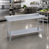 Thumbnail image #2 for Duke Supreme 14 Gauge 300 Series Stainless Steel Work Table with 1-1/8