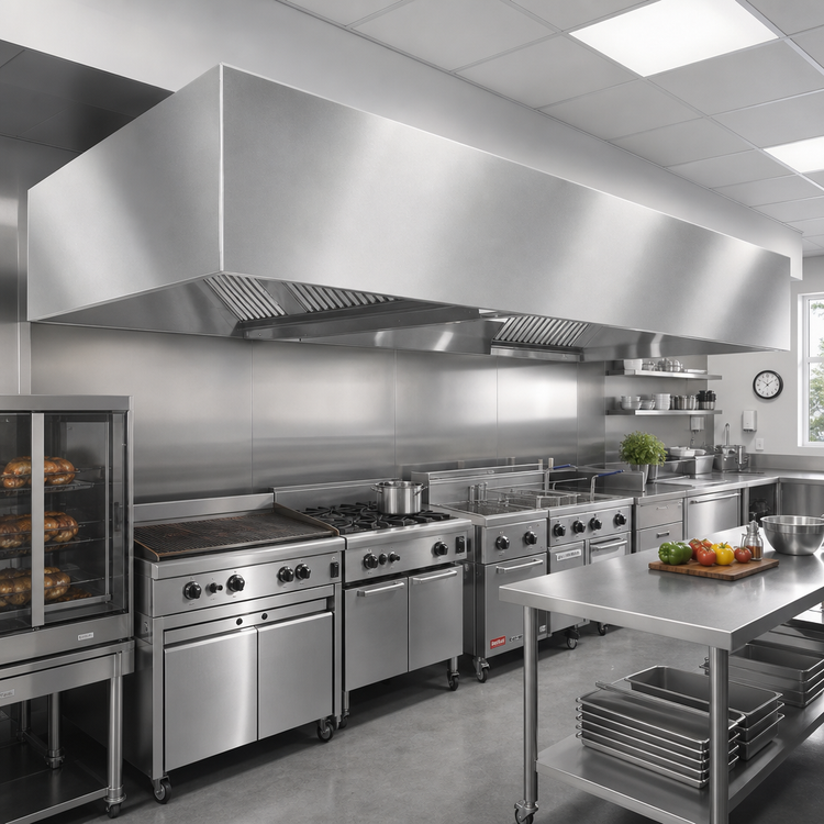 Product image #2 for SpecAir HEIA96-138 138-Inch Wall Type Make-Up Air Compensating Exhaust Hood