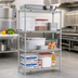 Thumbnail image #2 for Eagle Group 4-Tier Starter Wire Shelving Unit with QuadTruss Shelves, 30 x 21 x 63 Inches, Chrome-Plated