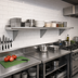 Thumbnail image #2 for Advance Tabco 144 Inch Wall-Mounted Shelf, 10 Inch Deep, 18 Gauge 430 Stainless Steel, Satin Finish