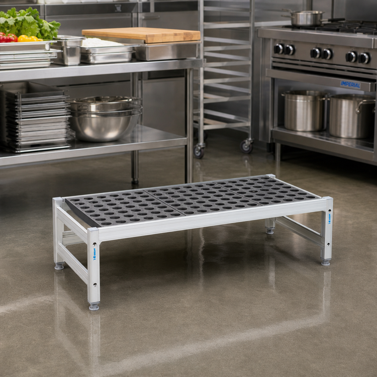 Product image #2 for Fermostock 26-Inch W x 22-Inch D x 12-Inch H Deep-Anodized Aluminum Dunnage Rack