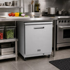 Thumbnail image #2 for Kelvinator Commercial KCHUC27R 27-Inch One-Section Undercounter Refrigerator, 6.5 Cu. Ft., Solid Door, Stainless Steel, Rear-Bottom Self-Contained