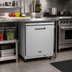 Thumbnail image #3 for Kelvinator Commercial 27-Inch One-Section Undercounter Refrigerator, 6.5 Cu. Ft., Solid Right-Hinged Door, Rear-Bottom Mounted Self-Contained Refrigeration
