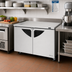 Thumbnail image #4 for Turbo Air Super Deluxe Two-Section Undercounter Refrigerator, 48-1/4 Inch Wide, Solid Doors, 12.2 Cu. Ft.