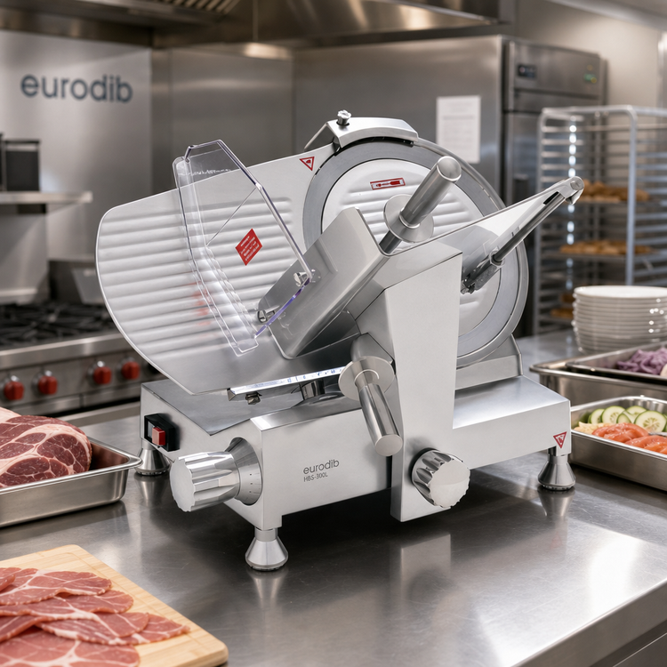 Product image #2 for Eurodib HBS300L 12-Inch Belt-Drive Gravity Feed Meat Slicer