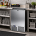 Thumbnail image #2 for Krowne 24-Inch Stainless Steel Flat-Top Bottle Cooler with Sliding Lid