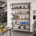 Thumbnail image #2 for Metro SmartWall Tall Wall-Mounted 5-Shelf Wire Shelving Starter Kit, Metroseal Gray