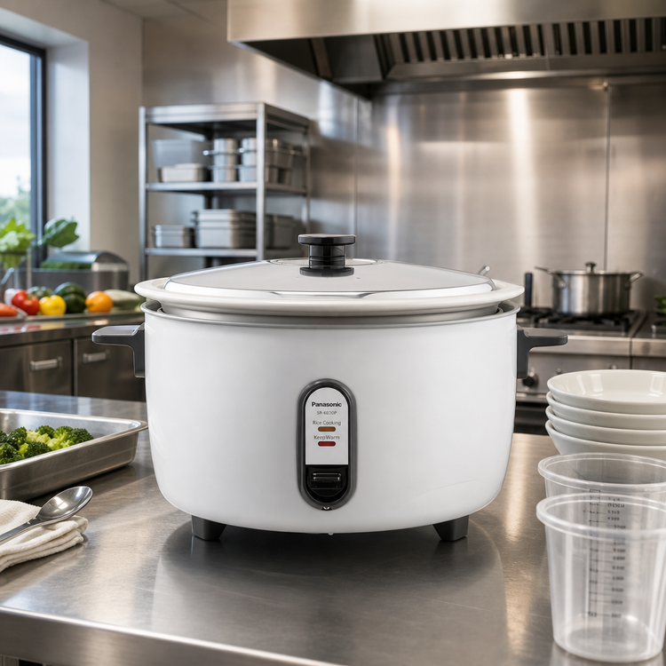 Product image #2 for Panasonic Countertop Commercial Electric Rice and Grain Cooker, 60-Cup Cooked Capacity, Non-Stick Pan