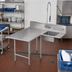 Thumbnail image #2 for John Boos Pro-Bowl L-Shaped Soiled Landing Dishtable with Pre-Rinse Sink Bowl